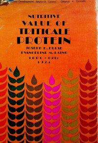 NUTRITIVE VALUE OF TRITICALE PROTEIN