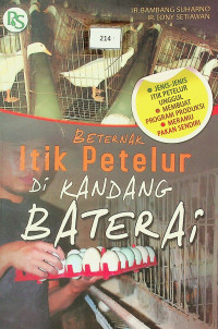 BETERNAK Itik Peterlur Di KANDANG BATERAi