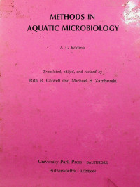 METHODS IN AQUATIC MICROBIOLOGY