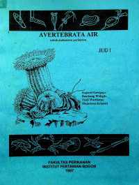 AVERTEBRATA AIR untuk mahasiswa perikanan, JILID 1