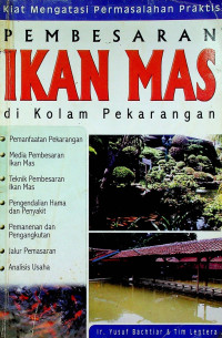 PEMBESARAN IKAN MAS di Kolam Pekarangan