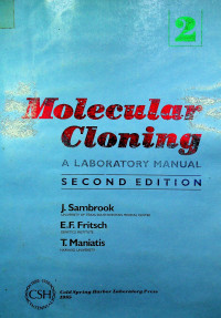 Molecular Cloning: A LABORATORY MANUAL