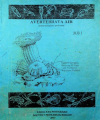 AVERTEBRATA AIR : untuk mahasiswa perikanan, jilid 1