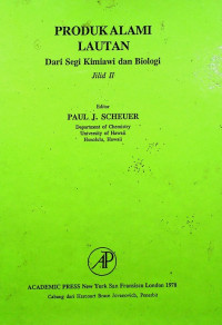 PRODUK ALAMI LAUTAN : Dari Segi Kimia dan Biologi, Jilid II