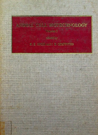 ANIMAL CELL BIOTECHNOLOGY, Volume 3