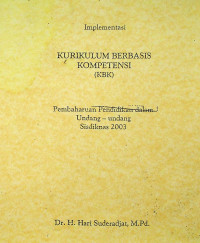 KURIKULUM BERBASIS KOMPETENSI i