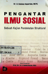 PENGANTAR ILMU SOSIAL: Sebuah Kajian Pendekatan Struktural