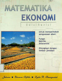 MATEMATIKA EKONOMI, Edisi Revisi