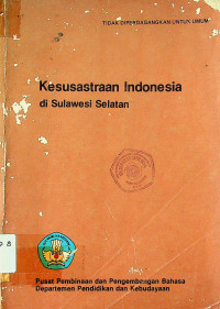Kesusastraan Indonesia di Sulawesi Selatan