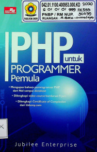 PHP untuk PROGRAMMER Pemula