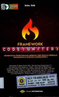 FRAMEWORK CODEIGNITER 3