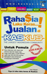 Rahasia Laku Keras...! Jualan di KASKUS Untuk Pemula = THE LARGEST INDONESIA COMMUNITY