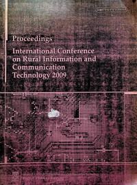 Proceedings International Conference on Rural Information and Communication Technology 2009