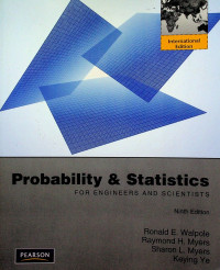 Probability & Statistics FOR EGINEERSAND SCIENTISTS, Ninth Edition