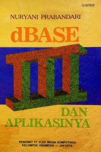 dBASE III DAN APLIKASINYA