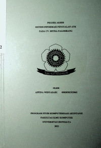 SISTEM INFORMASI PENJUALAN ATK PADA CV. MITRA PALEMBANG