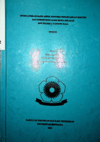 STUDI LITERASI SAINS ASPEK KONTEKS PENGETAHUAN KONTEN DAN KOMPETENSI SAINS SISWA KELAS IX SMP NEGERI 2 TANJUNG RAJA