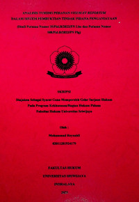 ANALISIS YURIDIS PERANAN VISUM ET REPERTUM DALAM SISTEM PEMBUKTIAN TINDAK PIDANA PENGANIAYAAN (Studi Putusan Nomor 35/Pid.B/2022/PN Lbo dan Putusan Nomor 588/Pid.B/2022/PN Plg)