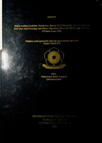 MODEL ANALISIS GEOKIMIA PERSEBARAN BATUAN PAF (POTENTIALLY ACID FORMING) DAN NAF (NON ACID FORMING) AREA MUARA TIGA BESAR UTARA (MTBU) KABUPATEN LAHAT PT.BUKIT ASAM, TBK