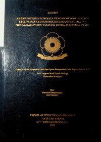 KAJIAN POTENSI GEOWISATA DENGAN METODE ANALISIS GEOSITE DAN GEOMORPHOSITE DAERAH KECAMATAN MUARA, KABUPATEN TAPANULI UTARA, SUMATERA UTARA