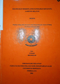 KELIMPAHAN MIKROPLASTIK DI PERAIRAN KETAPANG, LAMPUNG SELATAN