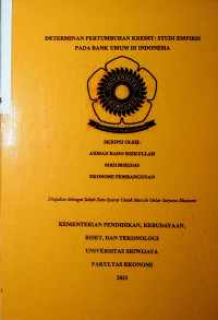DETERMINAN PERTUMBUHAN KREDIT: STUDI EMPIRIS PADA BANK UMUM DI INDONESIA.
