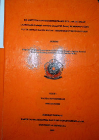 UJI AKTIVITAS ANTIDIABETES FRAKSI ETIL ASETAT BUAH LAKUM AIR (Ludwigia octovalvis (Jacq.) P.H. Raven) TERHADAP TIKUS PUTIH JANTAN GALUR WISTAR TERINDUKSI STREPTOZOTOSIN