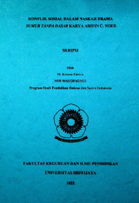 KONFLIK SOSIAL DALAM NASKAH DRAMA SUMUR TANPA DASAR KARYA ARIFIN C. NOER