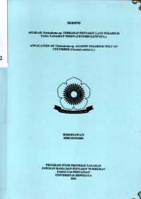 APLIKASI Trichoderma sp. TERHADAP PENYAKIT LAYU FUSARIUM PADA TANAMAN MENTIMUN (Cucumis sativus L.)