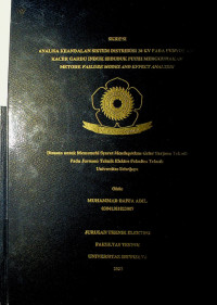 ANALISA KEANDALAN SISTEM DISTRIBUSI 20 KV PADA PENYULANG KACER GARDU INDUK SEDUDUK PUTIH MENGGUNAKAN METODE FAILURE MODES AND EFFECT ANALYSIS