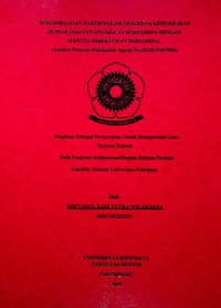 PERTIMBANGAN HAKIM DALAM SENGKETA KEPEMILIKAN RUMAH JABATAN ANTARA PT PERTAMINA DENGAN MANTAN DIREKTUR PT PERTAMINA (ANALISIS PUTUSAN MAHKAMAH AGUNG NOMOR 2225K/PDT/2006)