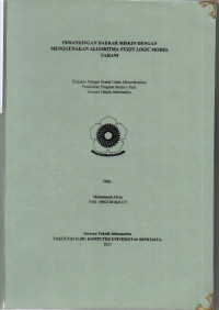 PERANKINGAN DAERAH MISKIN DENGAN MENGGUNAKAN ALGORITMA FUZZY LOGIC MODEL TAHANI