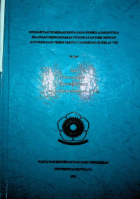 KEMAMPUAN NUMERASI SISWA PADA PEMBELAJARAN POLA BILANGAN MENGGUNAKAN PENDEKATAN PMRI DENGAN KONTEKS KAIN TENUN TAJUNG PALEMBANG DI KELAS VIII