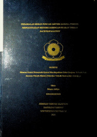 PERAMALAN BEBAN PUNCAK LISTRIK JANGKA PENDEK MENGGUNAKAN METODE JARINGAN SYARAF TIRUAN BACKPROPAGATION