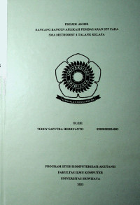 RANCANG BANGUN APLIKASI PEMBAYARAN SPP PADA SMA METHODIST 4 TALANG KELAPA