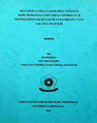 PENGARUH LATIHAN LADDER DRILL TERHADAP HASIL TENDANGAN LURUS DEPAN SANTRIWATI DI EKSTRAKURIKULER PENCAK SILAT RAUDHATUL ULUM SAKATIGA OGAN ILIR