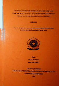 UJI EFEK ANTIULCER EKSTRAK ETANOL RIMPANG TEMU MANGGA (Curcuma amada Roxb.) TERHADAP TIKUS WISTAR YANG DIINDUKSI ETANOL ABSOLUT