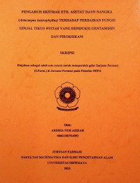 PENGARUH EKSTRAK ETIL ASETAT DAUN NANGKA (Artocarpus heterophyllus) TERHADAP PERBAIKAN FUNGSI GINJAL TIKUS WISTAR YANG DIINDUKSI GENTAMISIN DAN PIROKSIKAM