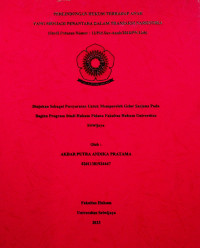 PERLINDUNGAN HUKUM TERHADAP ANAK YANG MENJADI PERANTARA DALAM TRANSAKSI NARKOTIKA (Studi Putusan Nomor : 12/Pid.Sus-Anak/2018/PN.Lbb)