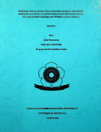 ANALISIS CURAH HUJAN WILAYAH EKUATORIAL INDONESIA BERBASIS MACHINE LEARNING SEBAGAI STUDI KASUS MATA KULIAH KOMPUTER DALAM PEMBELAJARAN FISIKA