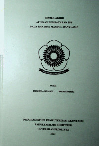 APLIKASI PEMBAYARAN SPP PADA SMA BINA MANDIRI BANYUASIN