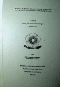 PENERAPAN METODE HUMAN CENTERED DESIGN PADA PERANCANGAN SISTEM INFORMASI MANAJEMEN ASET