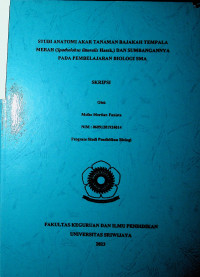 STUDI ANATOMI AKAR TANAMAN BAJAKAH TEMPALA MERAH (Spatholobus littoralis Hassk.) DAN SUMBANGANNYA PADA PEMBELAJARAN BIOLOGI SMA