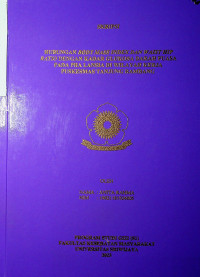 HUBUNGAN BODY MASS INDEX DAN WAIST HIP RATIO DENGAN KADAR GLUKOSA DARAH PUASA PADA PRA LANSIA DI WILAYAH KERJA PUSKESMAS TANJUNG RAMBANG.