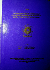 ANALISIS IMPLEMENTASI KEBIJAKAN VAKSINASI COVID-19 PADA IBU HAMIL DAN LANSIA DI KABUPATEN BATANGHARI.