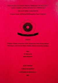 PERTANGGUNGJAWABAN PIDANA TERHADAP TINDAK PIDANA ASUSILA DISERTAI PENGANCAMAN DAN PEMERASAN MELALUI MEDIA ELEKTRONIK (Putusan Nomor 128/Pid.Sus/2020/Pengadilan Negeri Kotabumi)