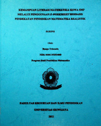 KEMAMPUAN LITERASI MATEMATIKA SISWA SMP MELALUI PENGGUNAAN E-WORKSHEET BERBASIS PENDEKATAN PENDIDIKAN MATEMATIKA REALISTIK