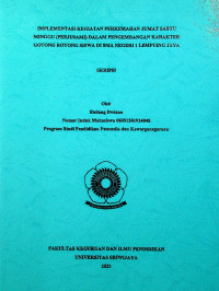 IMPLEMENTASI KEGIATAN PERKEMAHAN JUMAT SABTU MINGGU (PERJUSAMI) DALAM PENGEMBANGAN KARAKTER GOTONG ROYONG SISWA DI SMA NEGERI 1 LEMPUING JAYA