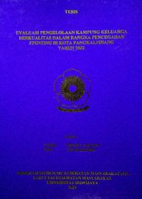 EVALUASI PENGELOLAAN KAMPUNG KELUARGA BERKUALITAS DALAM RANGKA PENCEGAHAN STUNTING DI KOTA PANGKALPINANG TAHUN 2022