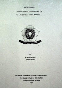 APLIKASI PENJUALAN DAN PEMBELIAN PADA PT. SENTRAL ATSIRI INDONESIA